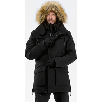 Pánská parka QUECHUA Parka NH 900 M ČERNÁ