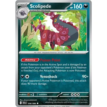 Sběratelská karetní hra Scolipede 056/086 - Black Bolt Typ karty: Non-Holo