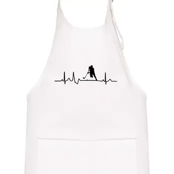 Kuchyňská zástěra EKG floorball - Dětská zástěra na vaření - Univerzální velikost ( Bílá )