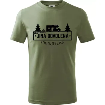 Trochu jiná dovolená obytňák - Tričko dětské bavlněné - 146 cm/10 let ( Khaki )