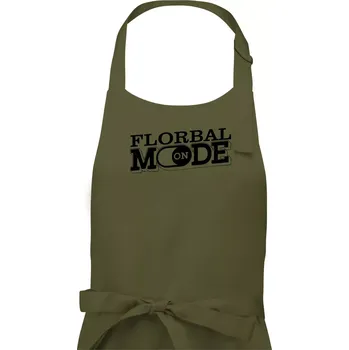 Kuchyňská zástěra Florbal mode - Pánská zástěra na vaření - Univerzální velikost ( Khaki )