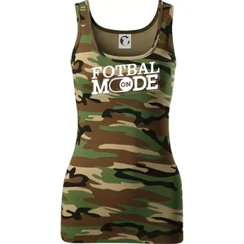 Dámské tričko Fotbal mode - Dámské Maskáčové tílko - XL ( Hnědý maskáč )