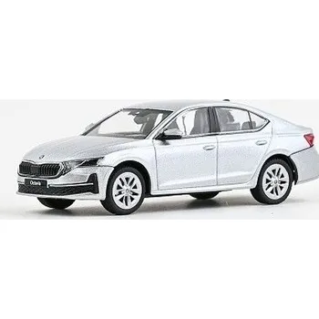 autíčko ABREX ŠKODA OCTAVIA IV 2024 stříbrná brilliant metalíza 143048