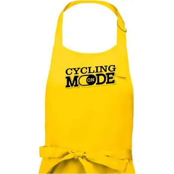 Kuchyňská zástěra Cycling mode - Dámská zástěra na vaření - Univerzální velikost ( Žlutá )