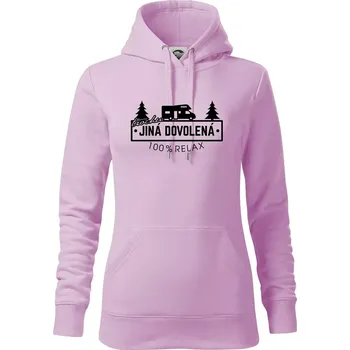 Dámská mikina Trochu jiná dovolená obytňák - Mikina dámská Cape s kapucí - XS ( Orchid )