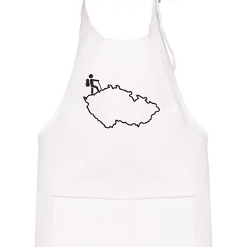 Kuchyňská zástěra Český turista - Dětská zástěra na vaření - Univerzální velikost ( Bílá )