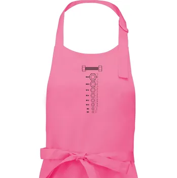 Kuchyňská zástěra Matice s rozměry - Pánská zástěra na vaření - Univerzální velikost ( Růžová )