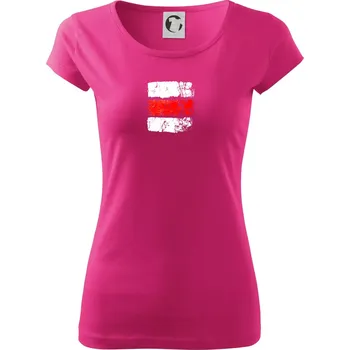 Turistická značka - červená - Dámské triko Pure - 3XL ( Purpurová )