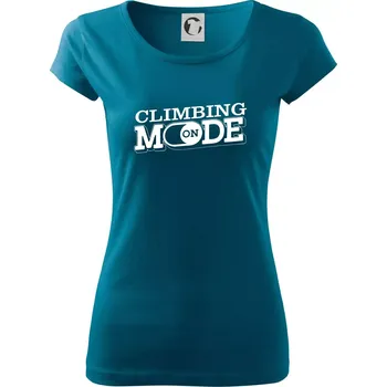 Climbing mode - Dámské triko Pure - S ( Petrolejová )