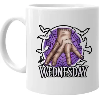 Žertovný předmět Wednesday - hrnek s potiskem- Tričkový.cz