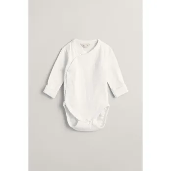 Kojenecký body BODY GANT POINTELLE JERSEY BODY WHITE