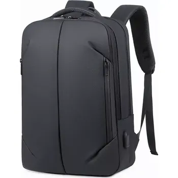 Městský batoh Weixier pánský elegantní batoh s USB Warren Černý 16L
