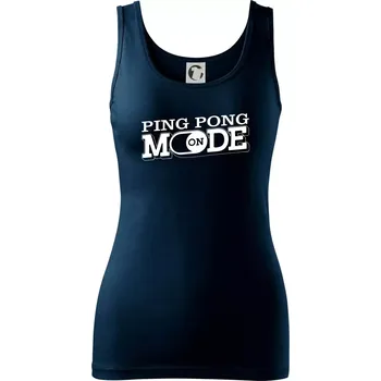 Dámské tričko Ping pong mode - Dámské tílko - 2XL ( Námořní modrá (velmi tmavá - téměř černá) )