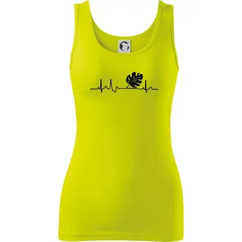 EKG Monstera - Dámské tílko - M ( Limetková )