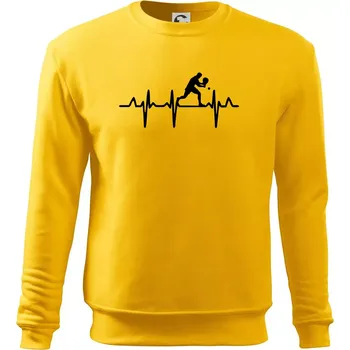 Pánská mikina EKG stolní tenista stojící - Mikina Essential pánská - L ( Žlutá )