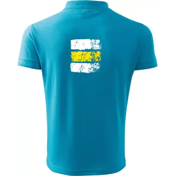 Pánská košile Turistická značka - žlutá - Polokošile pánská Pique Polo 203 - 4XL ( Světlý tyrkys )