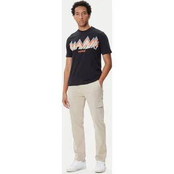 Pánské oblečení Napapijri T-Shirt Fiemme NP0A88T5 Černá Regular Fit M