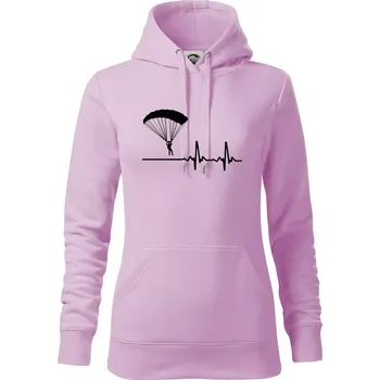 Dámská mikina Paragliding EKG - Mikina dámská Cape s kapucí - L ( Orchid )