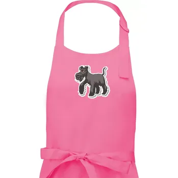 Kuchyňská zástěra Knírač samolepka - Pánská zástěra na vaření - Univerzální velikost ( Růžová )