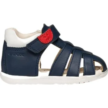 Dětská móda Dětské sandály Geox B SANDAL MACCHIA BOY 19 Tmavě modrá, Červená, Bílá