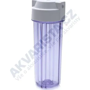 vodní filtr Korpus filtru 10 průhledný s 1/4 šroubením a dvojitým těsněním