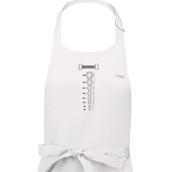 Kuchyňská zástěra Matice s rozměry - Dámská zástěra na vaření - Univerzální velikost ( Bílá )