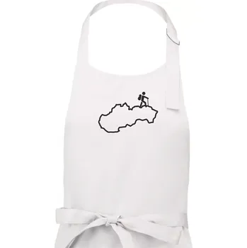 Kuchyňská zástěra Slovenský turista - Dámská zástěra na vaření - Univerzální velikost ( Bílá )