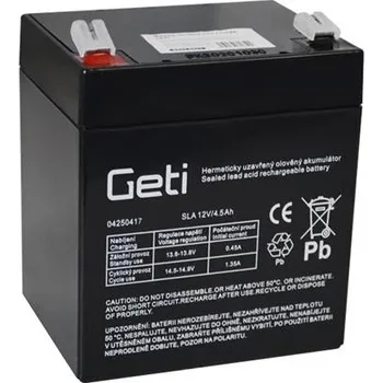 Baterie olověná 12V 4.5Ah GETI
