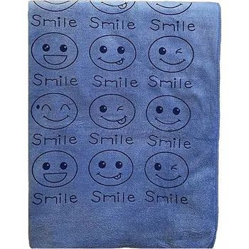 Osuška Smile 70x140 cm rychleschnoucí, modrá
