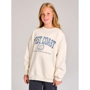 Dívčí mikina Sinsay - Mikina s kulatým výstřihem - krémová - 995CE-01X - 995CE-01X-158