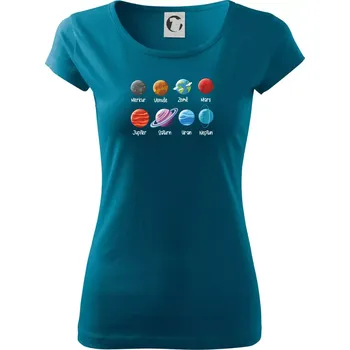 Dámské oblečení Planety vedle sebe - Dámské triko Pure - L ( Petrolejová )