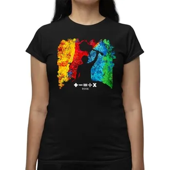 Žertovný předmět The Mathematics Tour - dámské tričko s potiskem pro fanoušky Eda Sheerana- Tričkový.cz