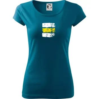 Dámské oblečení Turistická značka - žlutá - Dámské triko Pure - 3XL ( Petrolejová )