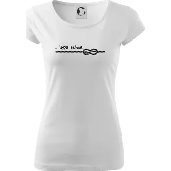 Dámské tričko Ve dvou se to lépe táhne - Dámské triko Pure - L ( Bílá )