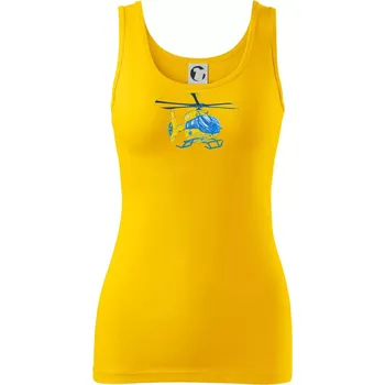 Vrtulník rescue - Dámské tílko - S ( Žlutá )