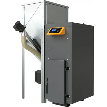 Kotel Kotel automatický na pelety Benekov K10 Standard se zásobníkem 200 l vlevo, výkon 11 kW, SVT 35793
