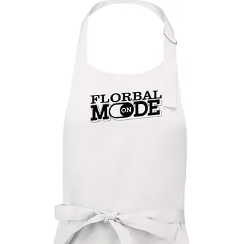Kuchyňská zástěra Florbal mode - Dámská zástěra na vaření - Univerzální velikost ( Bílá )