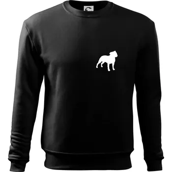 Chlapecké tričko Americký stafordširský teriér Na prsu - Mikina Essential dětská - 158 cm/12 let ( Černá )