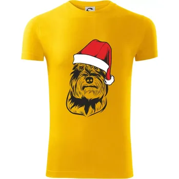 Pánské oblečení Knírač vánoční - Viper FIT - Pánské zůžené tričko - 3XL ( Žlutá )