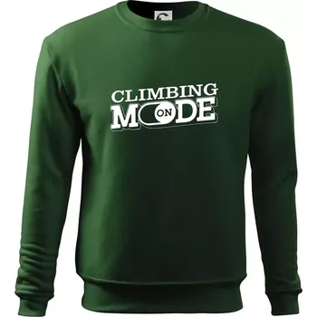 Chlapecké tričko Climbing mode - Mikina Essential dětská - 158 cm/12 let ( Lahvově zelená )