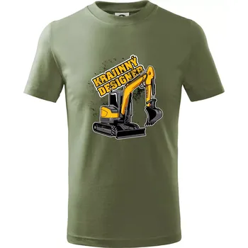 Krajinný designér - Tričko dětské bavlněné - 122 cm/6 let ( Khaki )