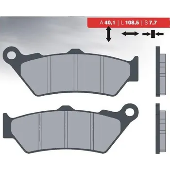 Brzdová destička BRENTA brzdové destičky KH209 (organické) (BRENTA brzdové destičky KH209 (organické))