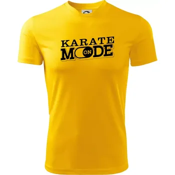 Pánské oblečení Karate mode - Pánské triko Fantasy sportovní (dresovina) - 2XL ( Žlutá )