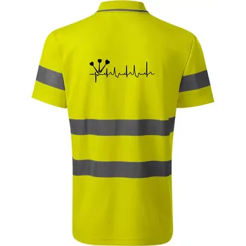 EKG šipky - HV Runway 2V9 - Reflexní polokošile - S ( Neonově žlutá )