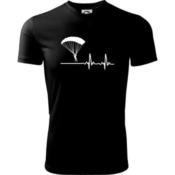Pánské tričko Paragliding EKG - Pánské triko Fantasy sportovní (dresovina) - 3XL ( Černá )