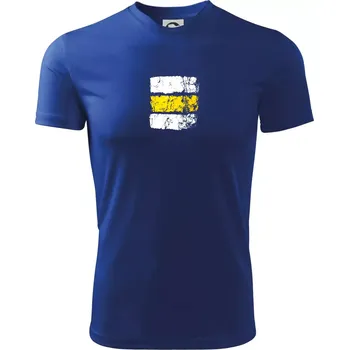 Pánské tričko Turistická značka - žlutá - Pánské triko Fantasy sportovní (dresovina) - 3XL ( Královská modrá )