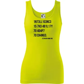 Test inteligence - Stephen Hawking - Dámské tílko - S ( Limetková )