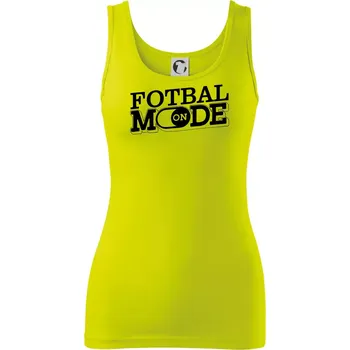 Dámské tričko Fotbal mode - Dámské tílko - L ( Limetková )