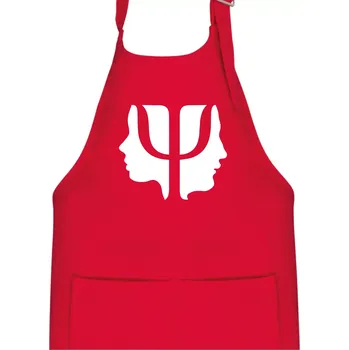 Kuchyňská zástěra Psychologie hlavy - Dětská zástěra na vaření - Univerzální velikost ( Červená )