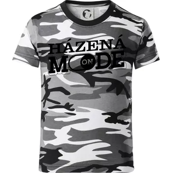 Chlapecké tričko Házená mode - Dětské maskáčové triko - 122 cm/6 let ( Šedý maskáč )